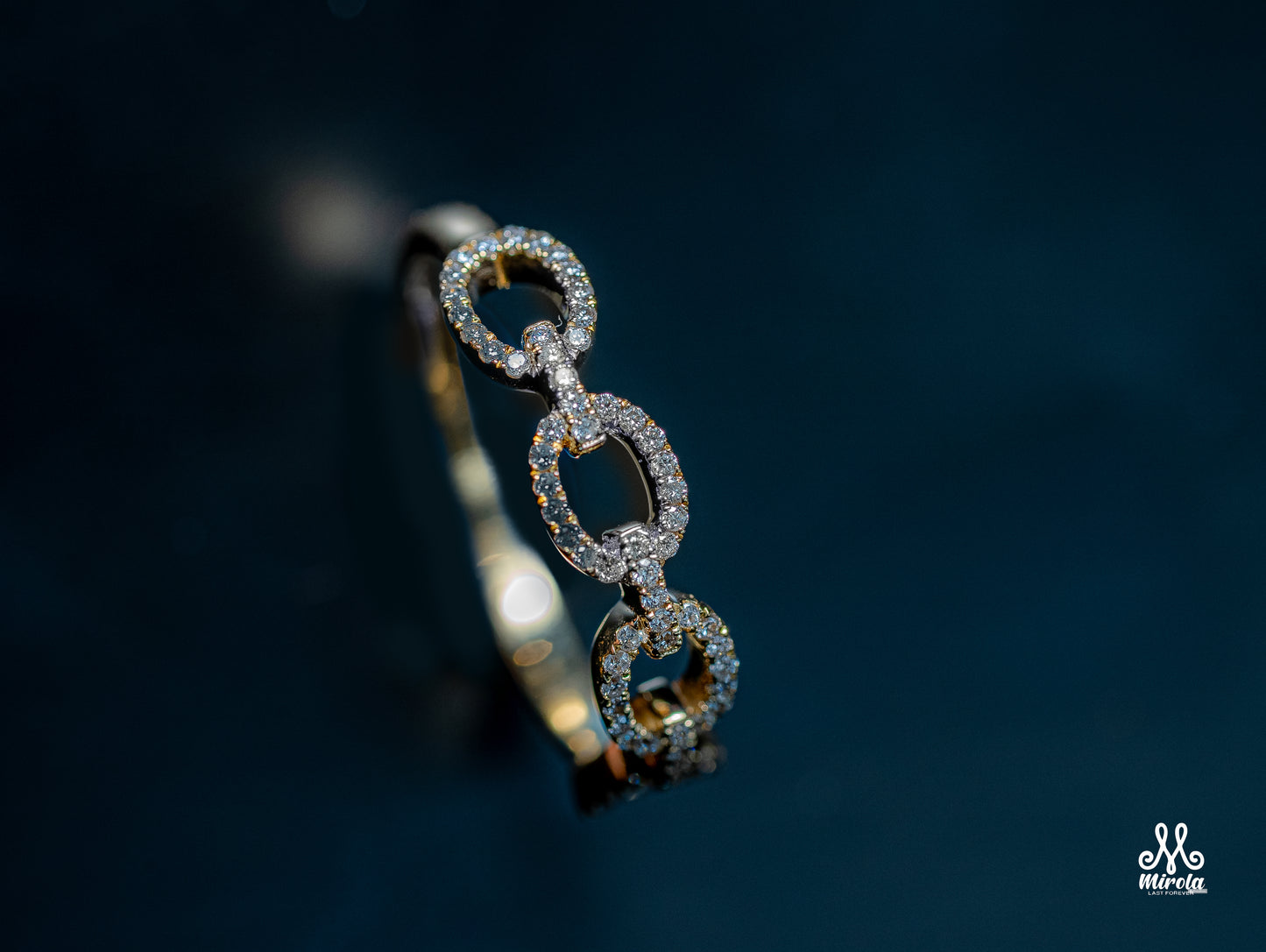 14k Graceful Diamond-Enhanced Promise Ring