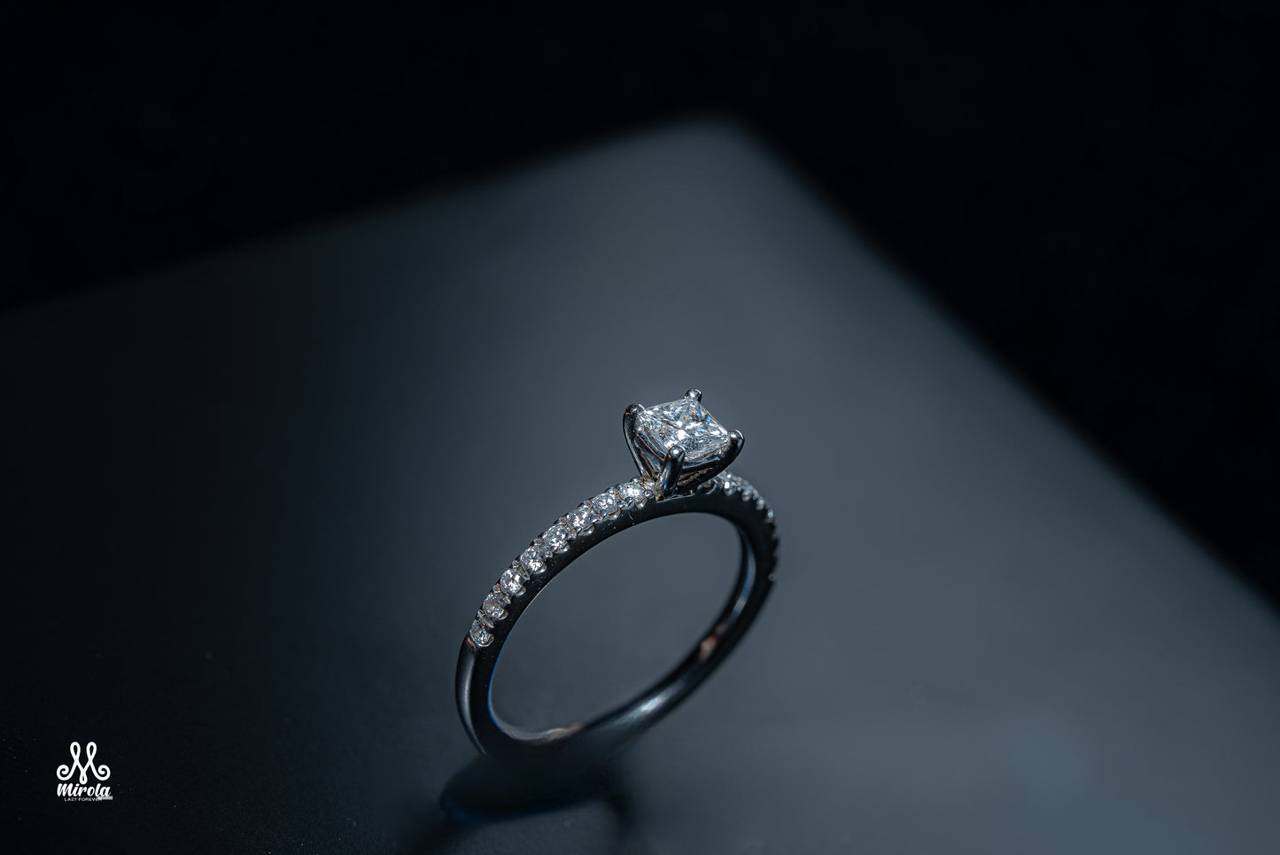 Solitaire Princess Cut Engagement Ring