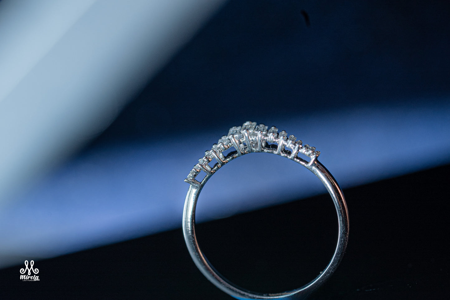 Baguette Diamond Ring in White Gold