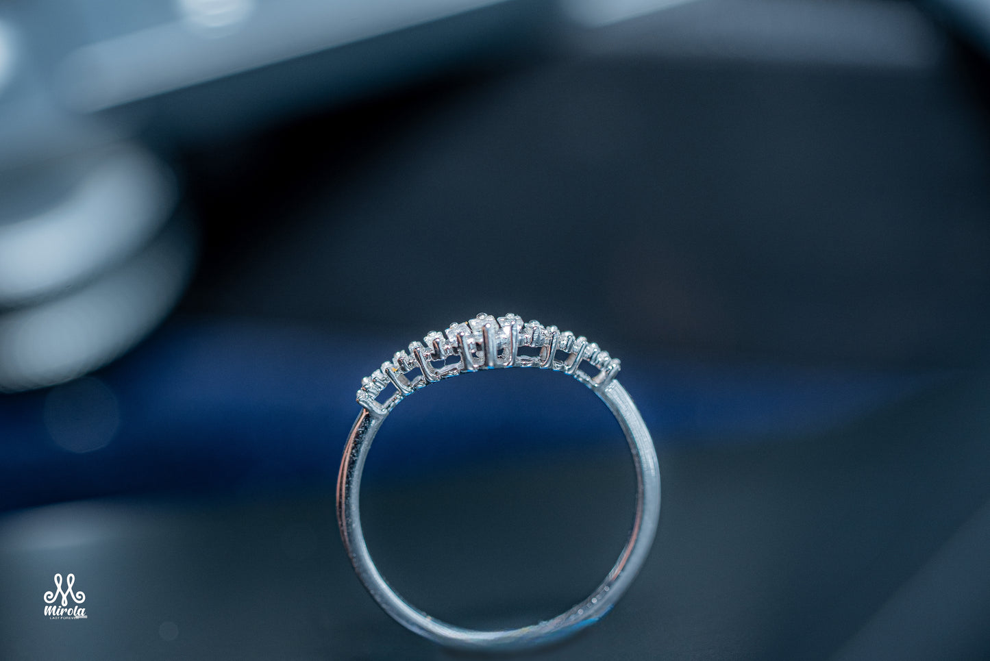 Baguette Diamond Ring in White Gold