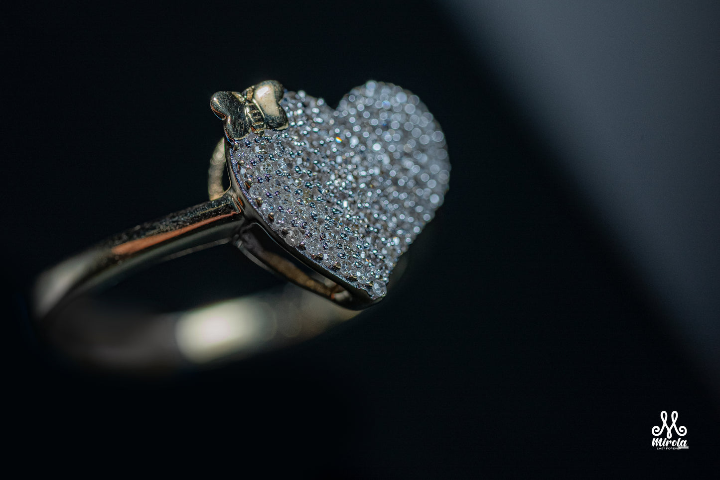 14K Yellow Gold Heart Design with Diamonds