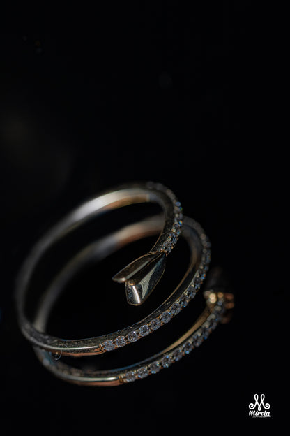 14K Diamond Cupid Arrow Ring