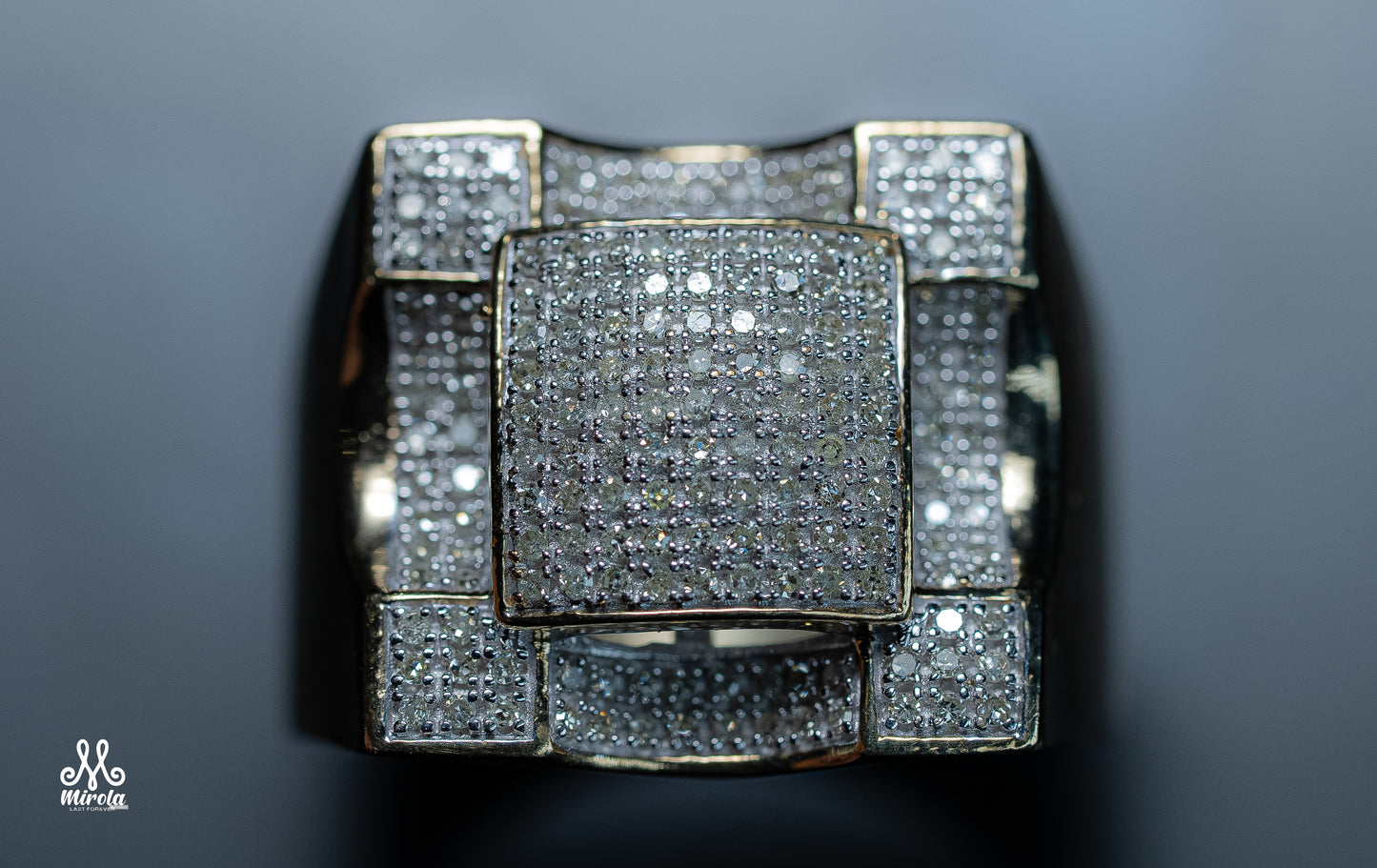 10k Sophisticated Diamond Ring for Men