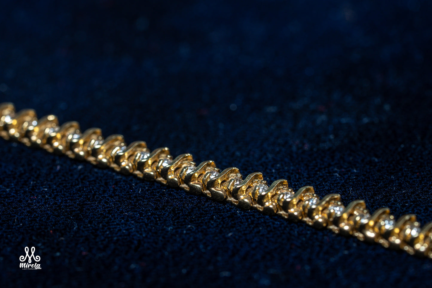 14k Yellow Gold Tennis Bracelet