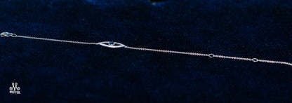 Evil Eye Diamond Bracelet White Gold