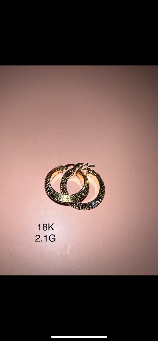 18K Yellow Gold Earrings