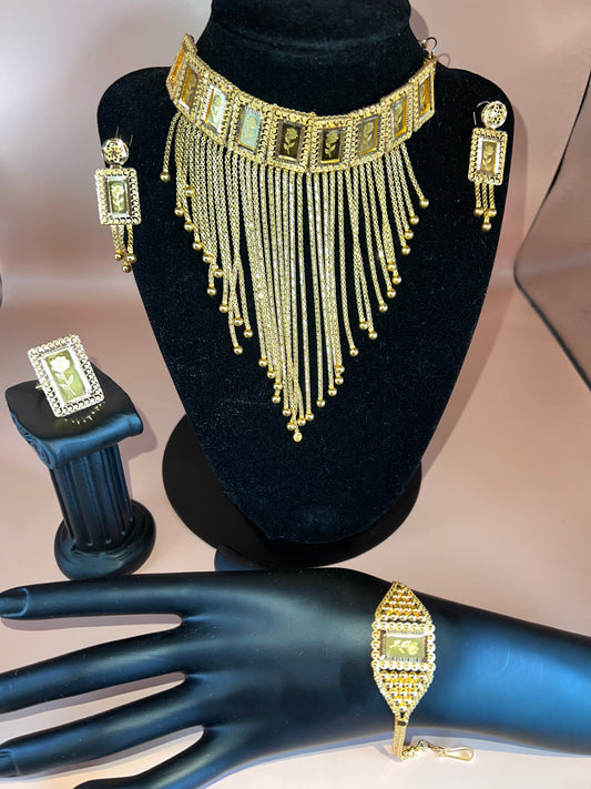 21K Arabian Yellow Gold Matching set