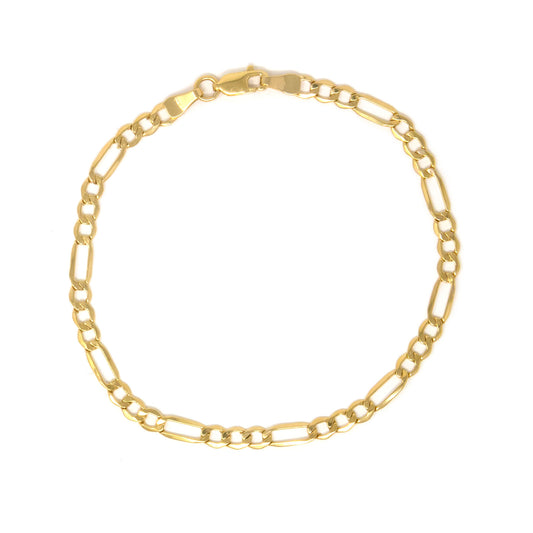 14K Yellow gold Figaro bracelet