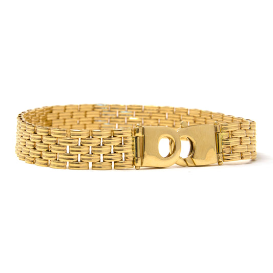14K Yellow Gold Solid Uni-sex Bracelet