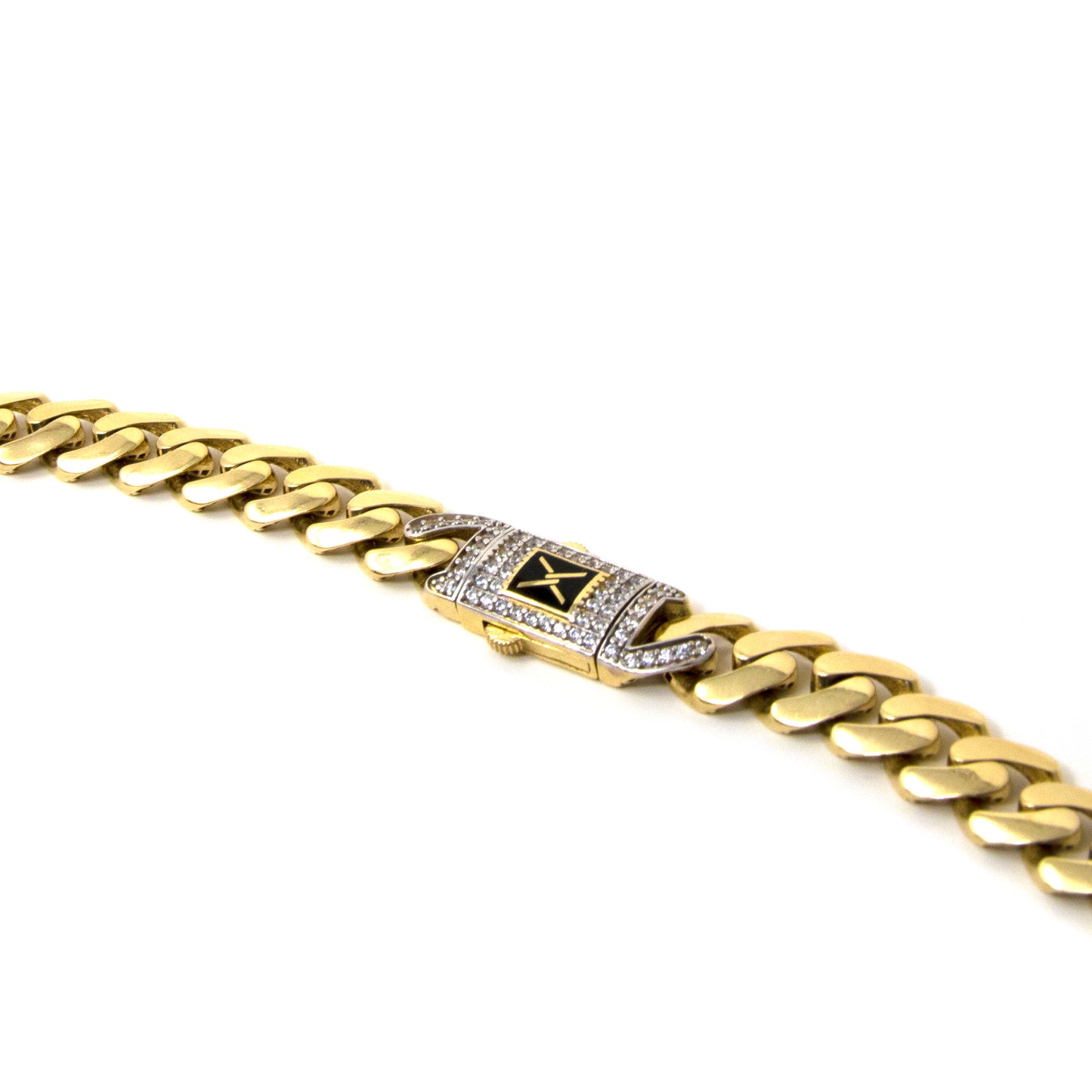 14K Yellow Miami Cubin link Chain