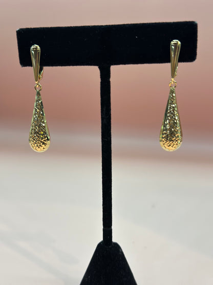 18k yellow gold women’s earrings