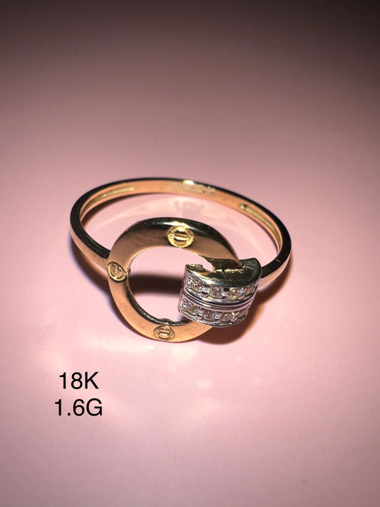 18K Yellow Gold Women’s Ring