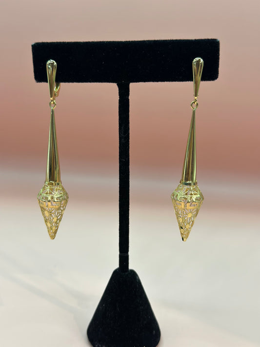 18k yellow gold women’s earrings