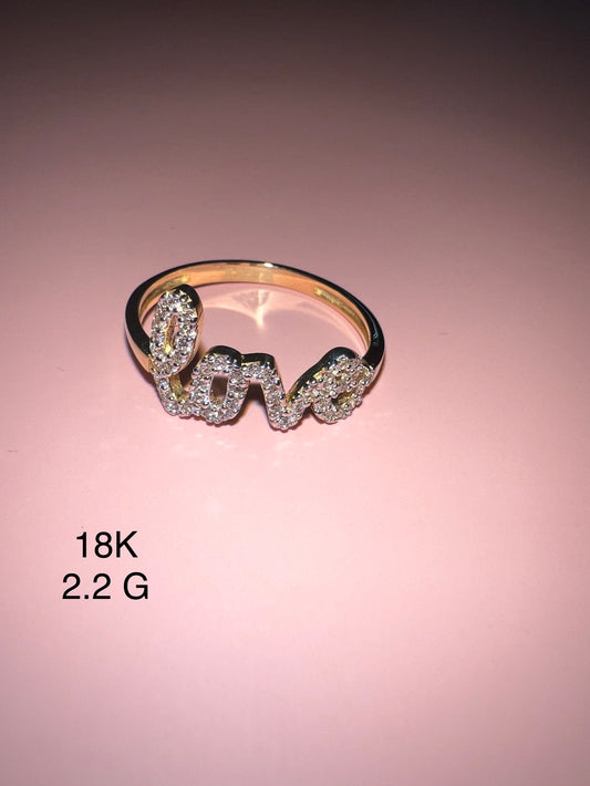 18k yellow gold women’s ring