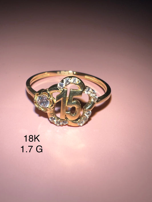 18K Yellow Gold ring