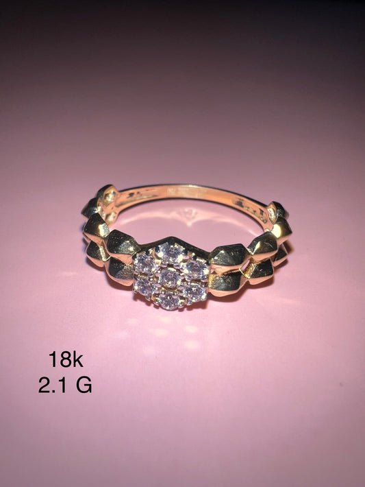 18K yellow gold women’s ring