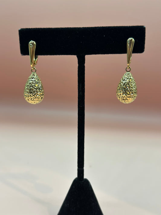 18k yellow Gold women earrings